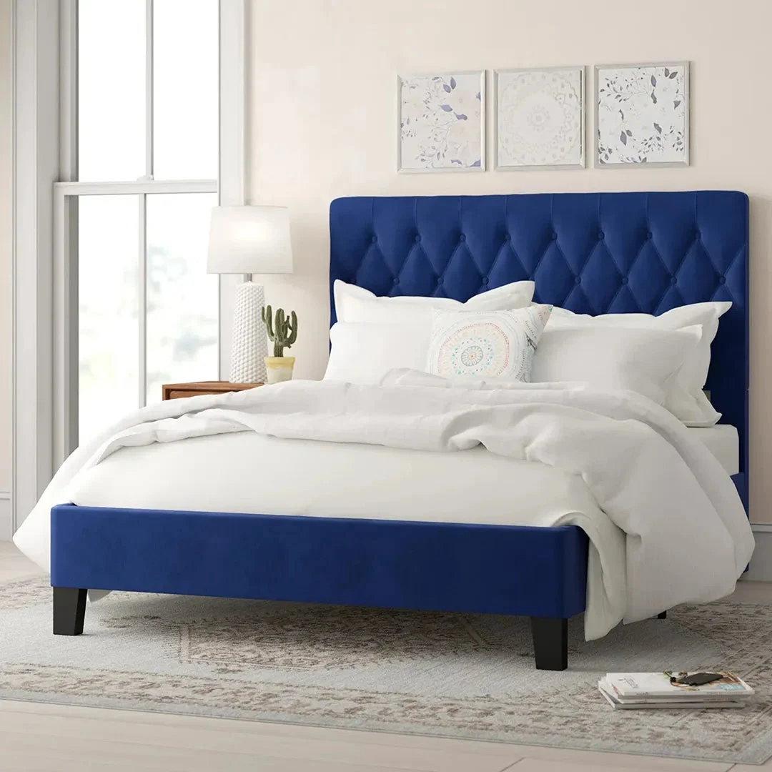 Etta Avenue™ Kayden Tufted Upholstered Low Profile Bed - Queen