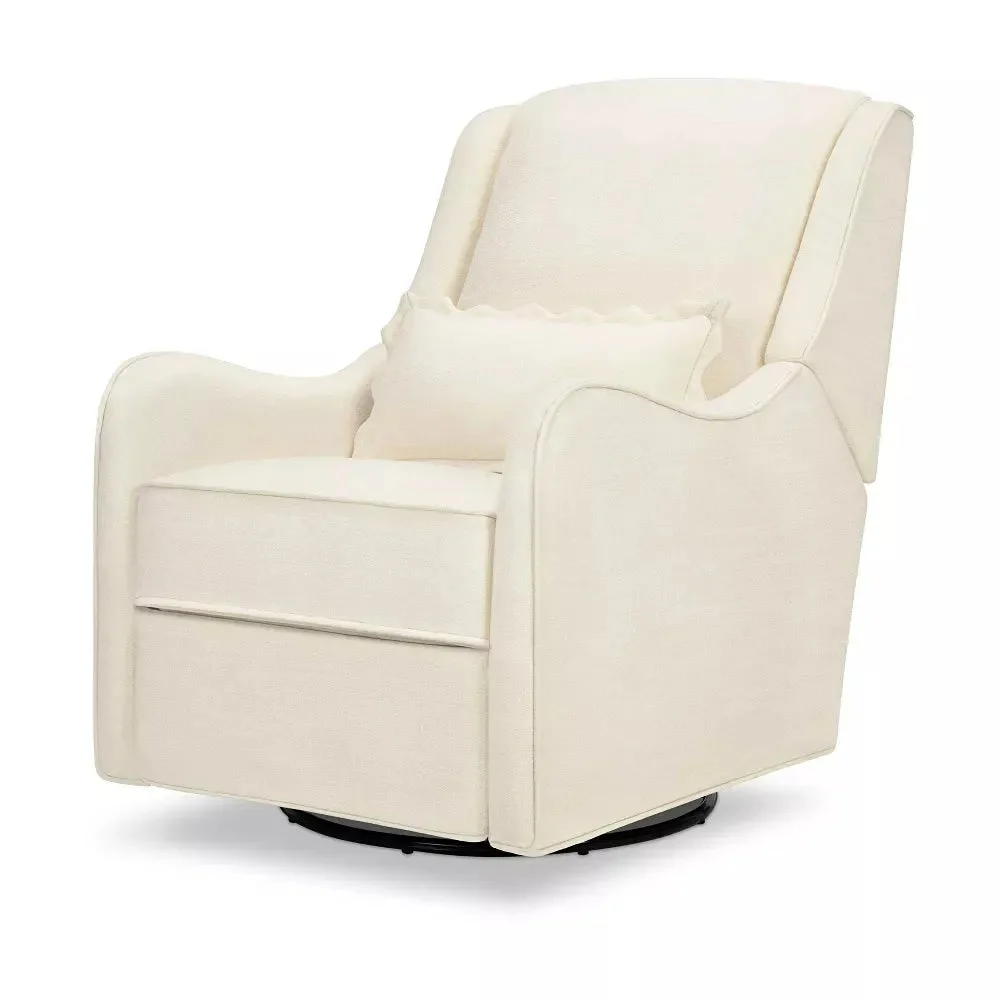 Namesake Devon Recliner and Swivel Glider - Performance Ivory Eco-Basketweave