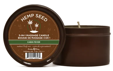 Hemp Seed 3-in-1 Massage Candle Cabin Fever 6oz/ 170 G
