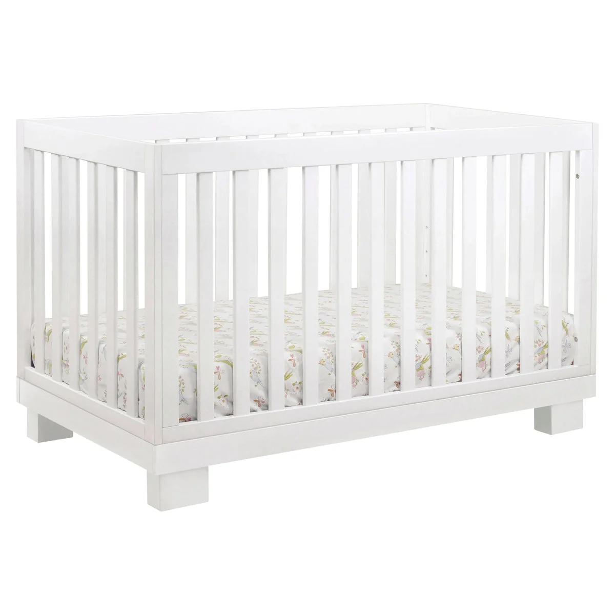 Babyletto Modo 3-in-1 Convertible Crib with Toddler Bed Conversion Kit - White
