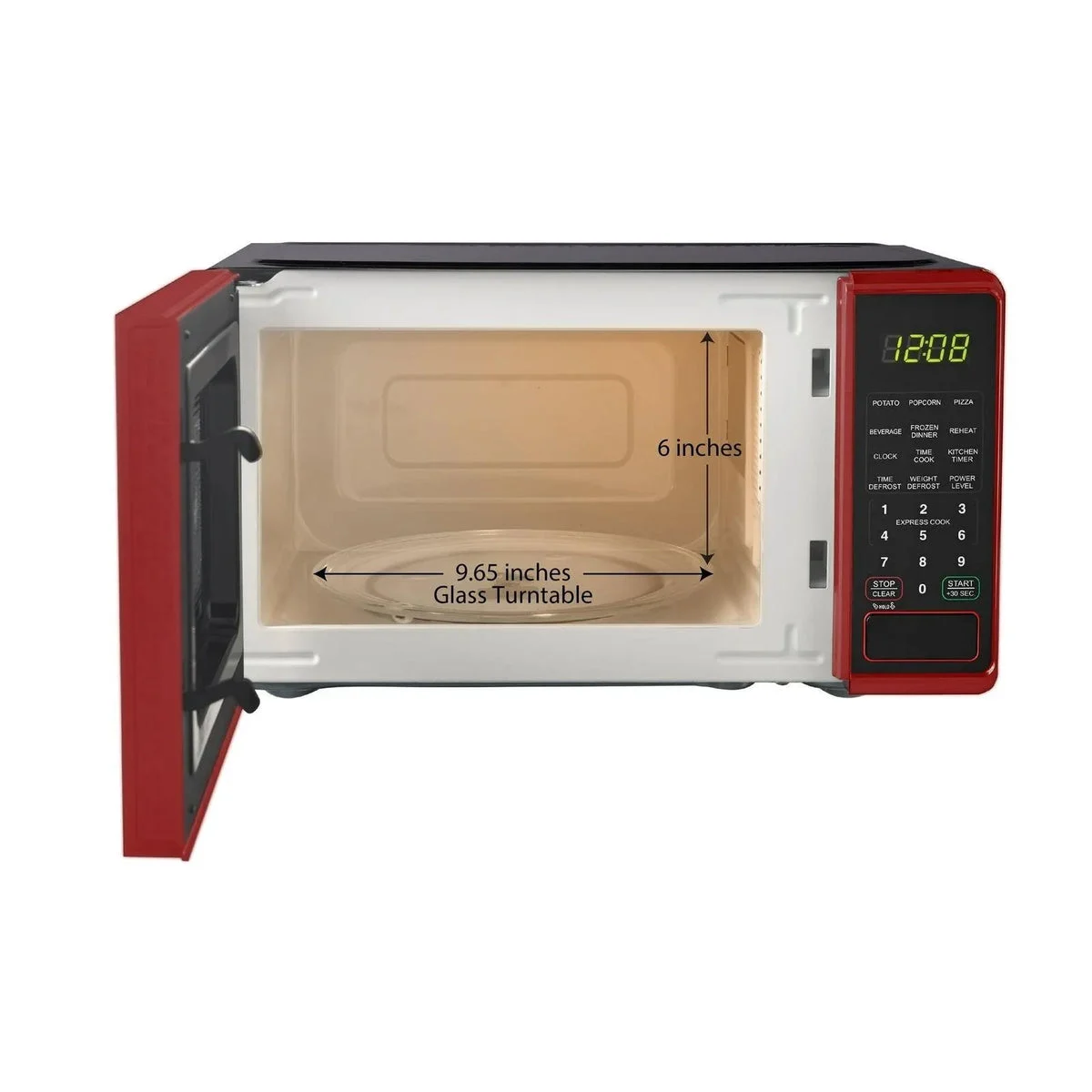 Mainstays 0.7 Cu. Ft. Countertop Microwave Oven - Red
