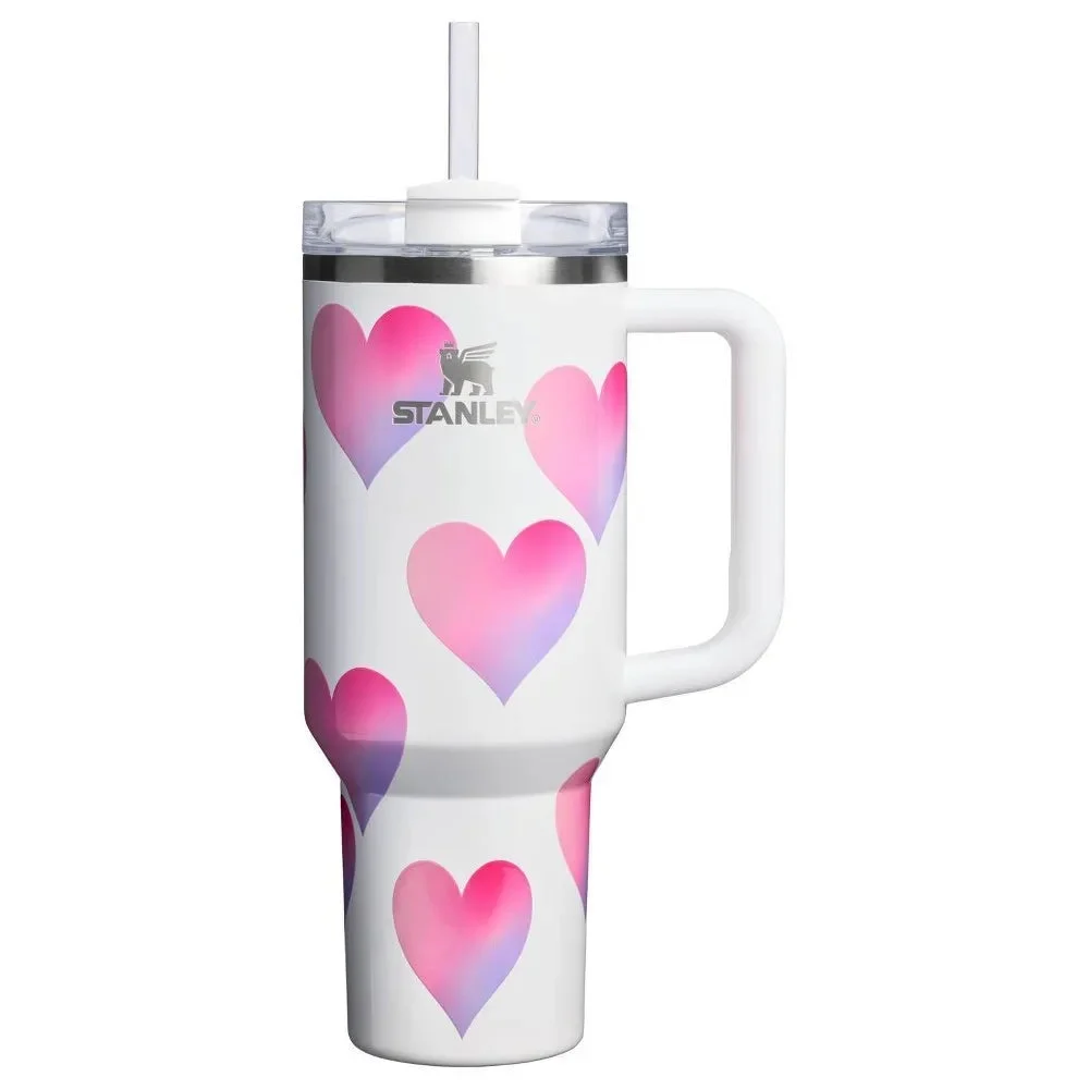 Stanley 40 oz Stainless Steel H2.0 Flowstate Quencher Tumbler - Frost Heart Gradient