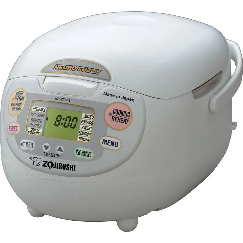 Zojirushi Neuro Fuzzy 10 Cup Rice Cooker & Warmer: - White