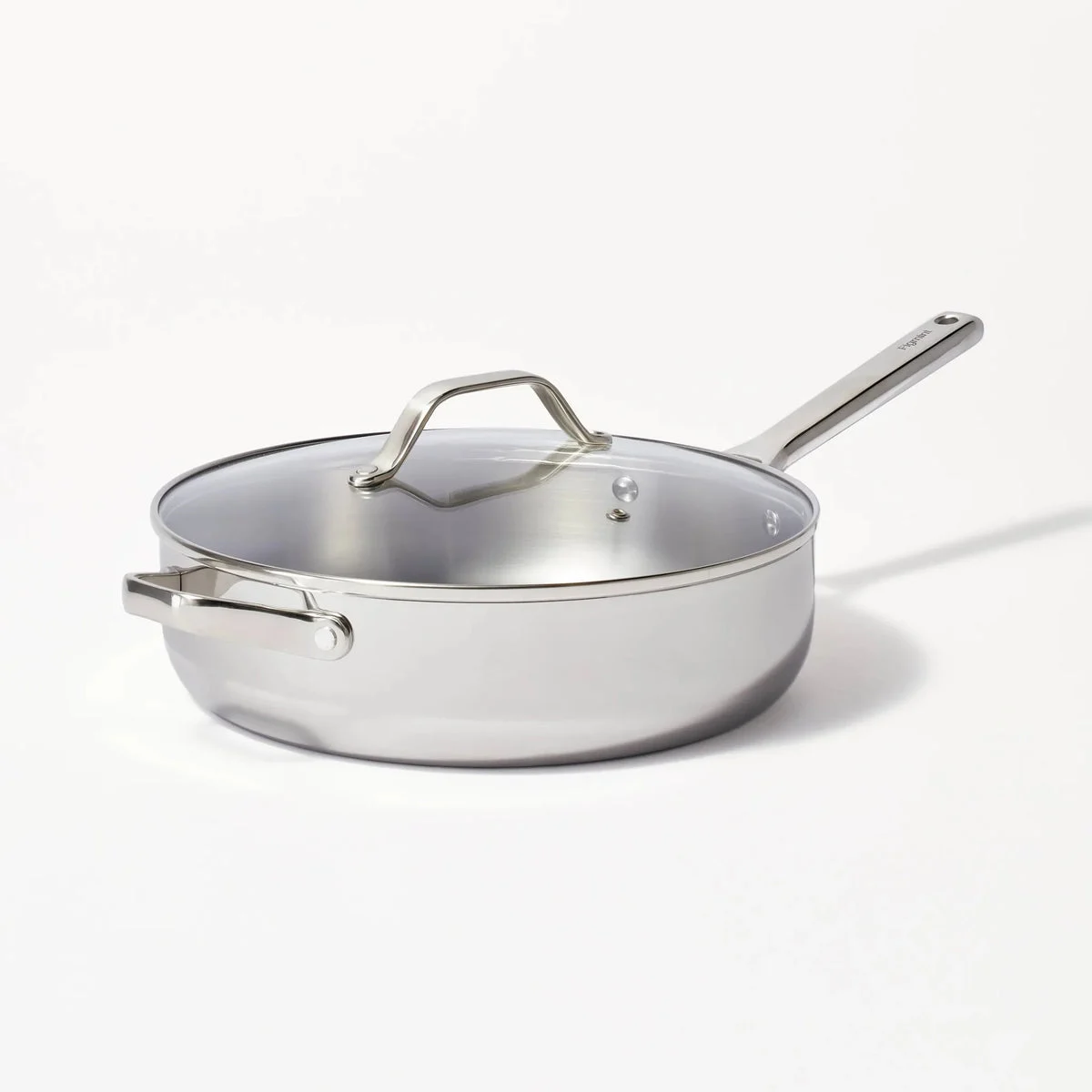 Figmint 5qt Stainless Steel Sauté Pan - Silver