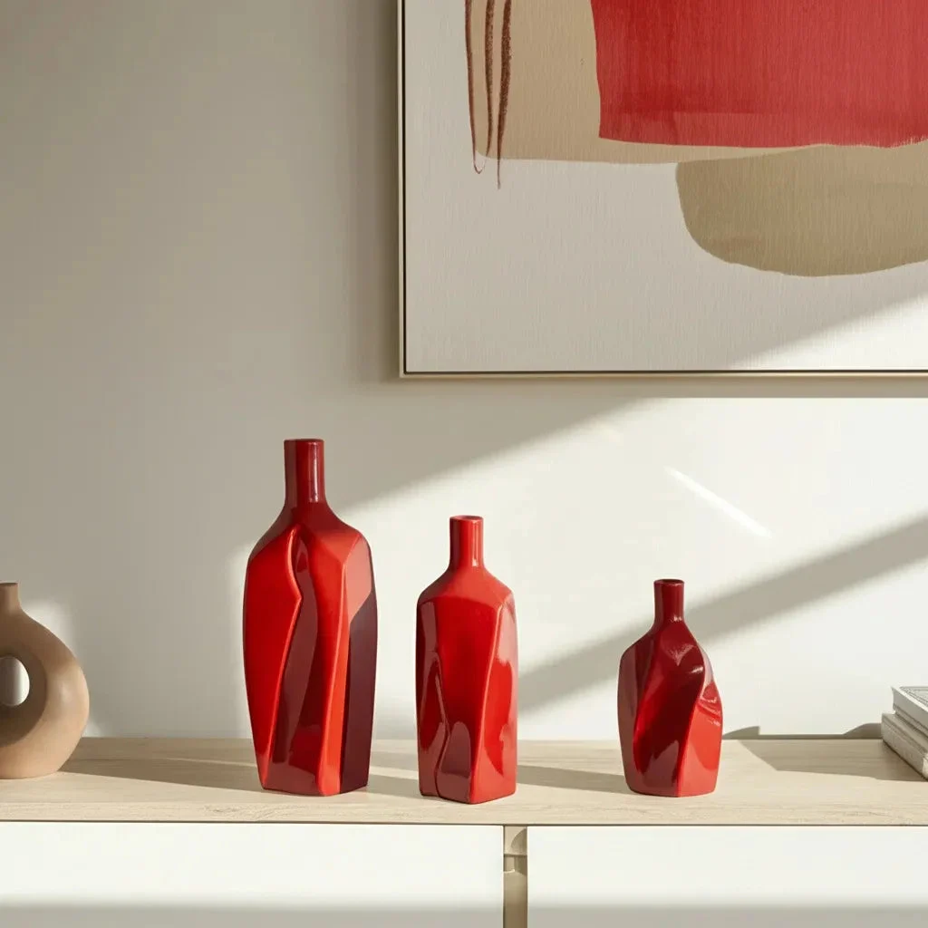 Brayden Studio® Varena Vases - Red