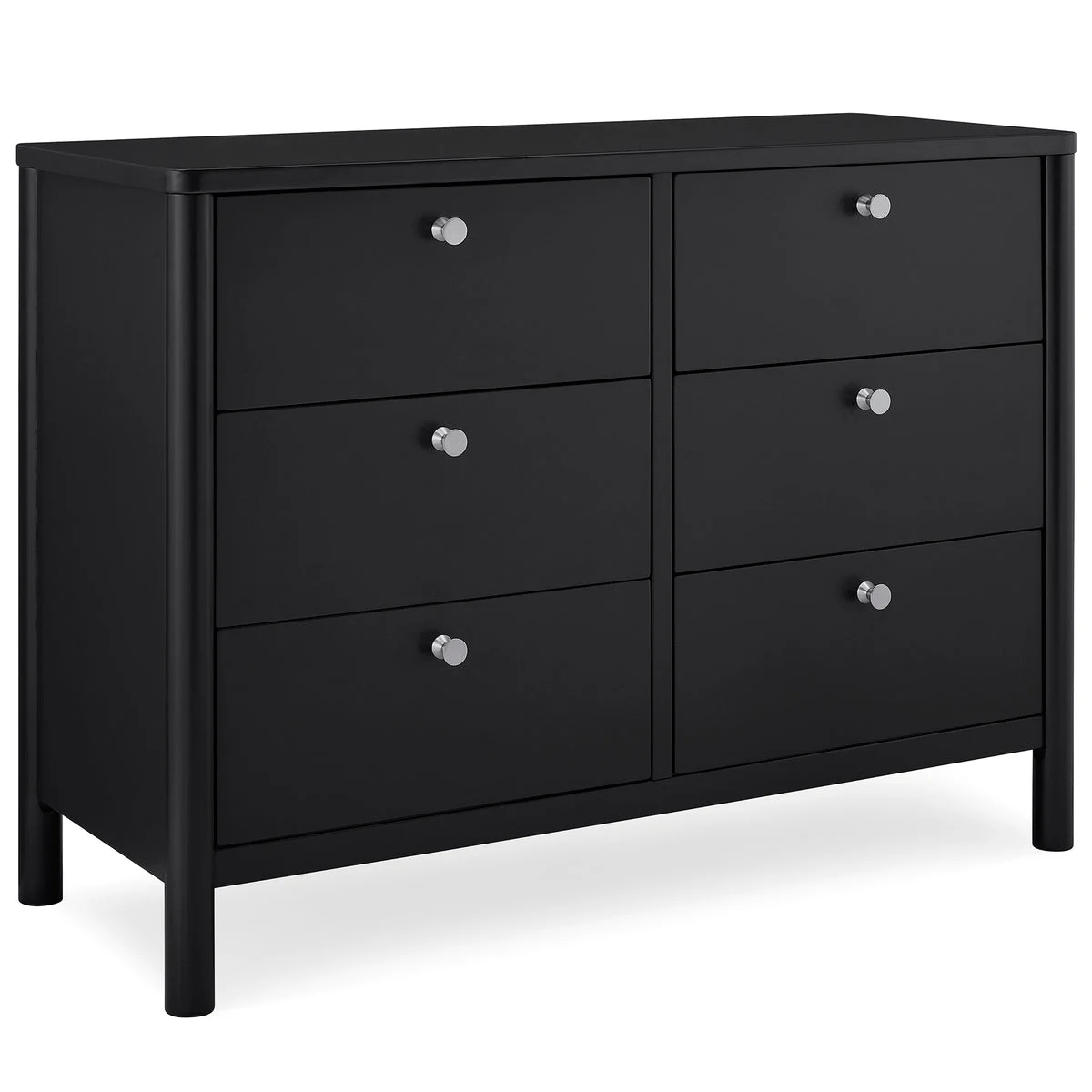 DELTA CHILDREN Brooks 6 Drawer Dresser With Interlocking Drawers - Midnight Grey