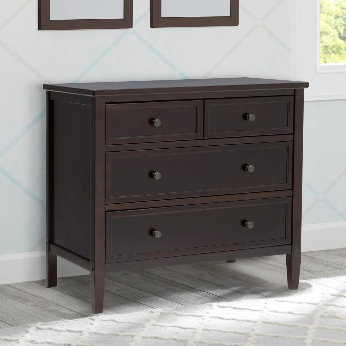 DELTA CHILDREN Epic Place 3 Drawer Dresser - Dark Chocolate