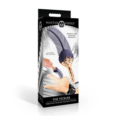 The Tickler Vibrating Silicone Feather Tickler - Adult Toys