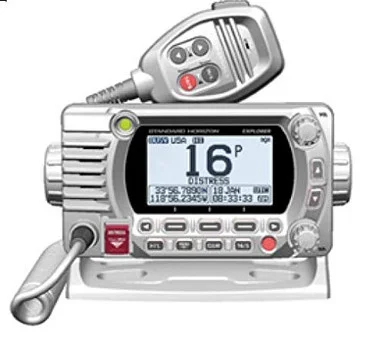 Standard Horizon GX1800GW Vhf, Optional 2nd Station, W/gps, White