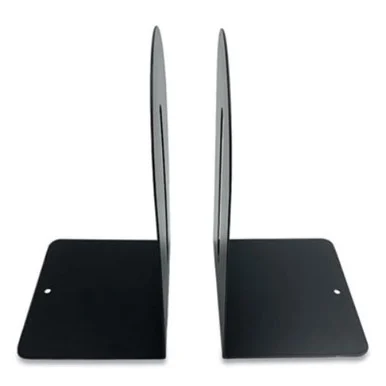 The Cointainer Co., Llc HASZ0091 Steel Bookends, Fashion Style, 4.75 X 5.5 X 9, Black - the container store
