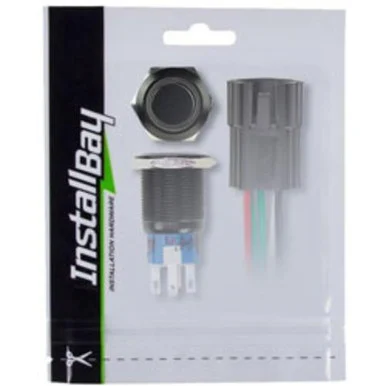 Metra IBRBSW19 19mm Blk Round Switch Latch W/harn White