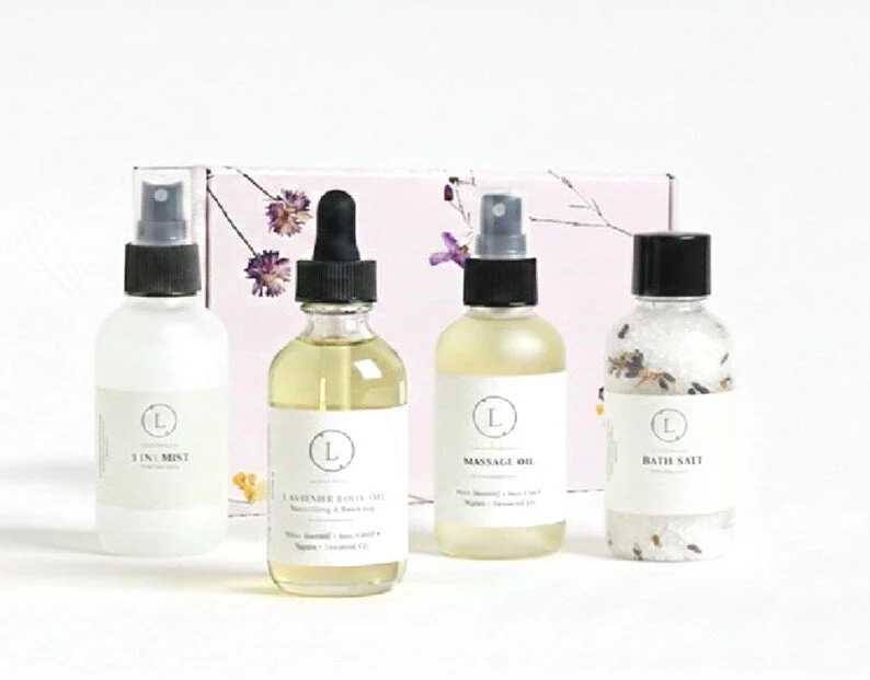 Lizush The Ultimate Lizush Natural Spa Experience –4 Piece Artisanal Wellness in a Gift Box