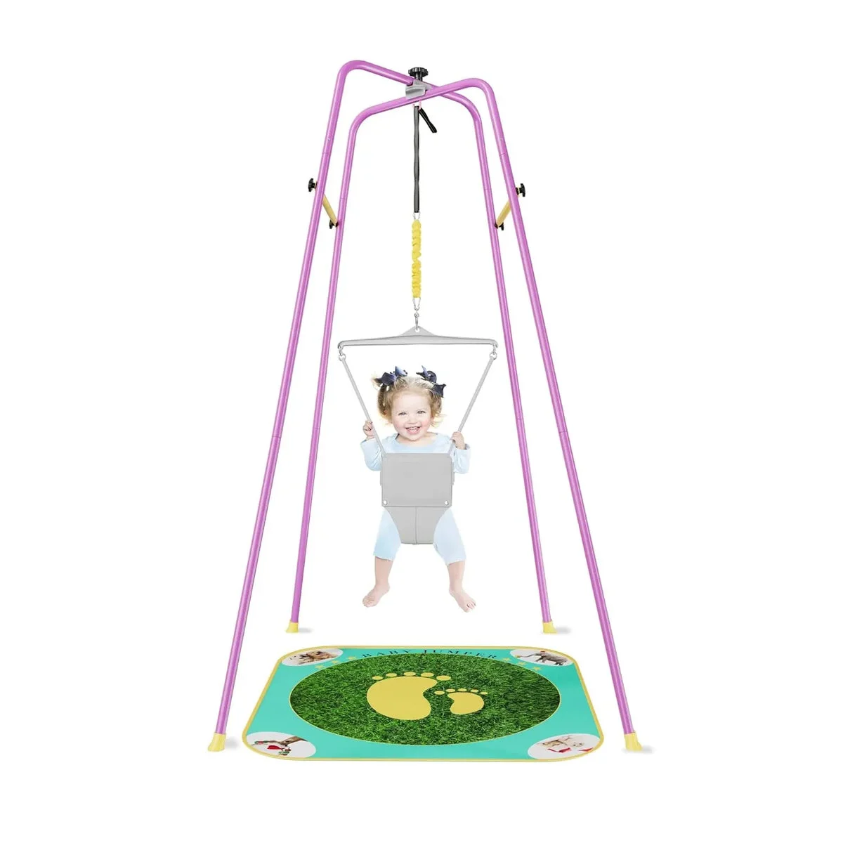 EL&IT·Wings Height-Adjustable Baby Jumper - Purple