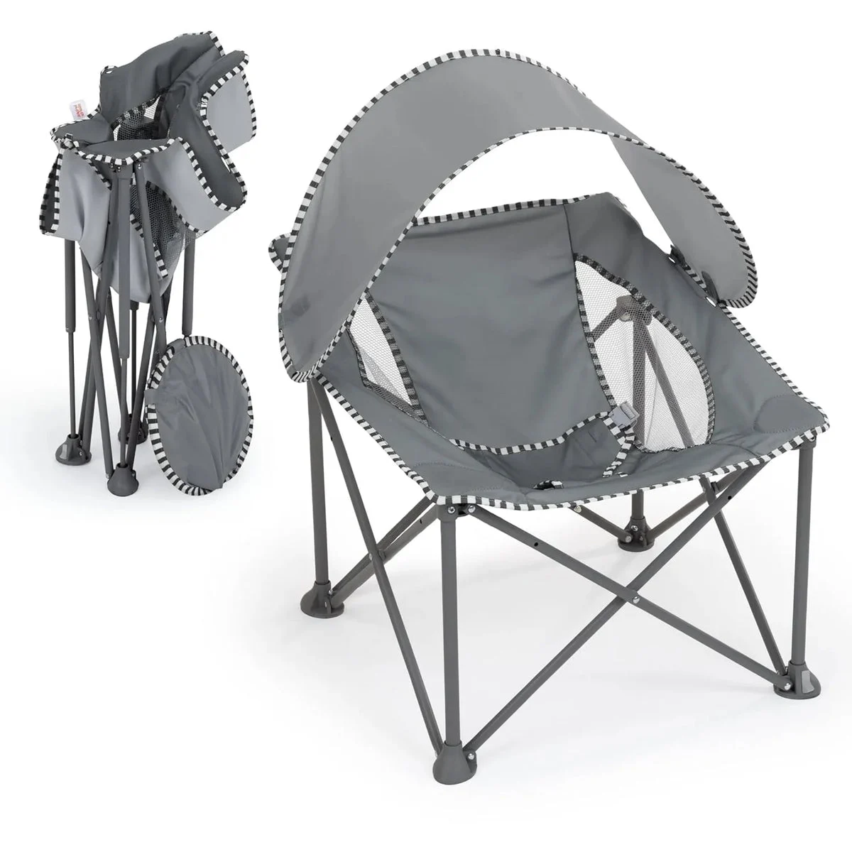 Bright Starts Pop 'N Chill Travel Seat - Grey