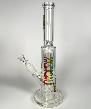Medicali 8-Arm Tree Perc Straight Tube – Authentic Scientific Glass (12")