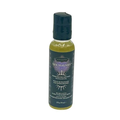 Sex Magnet Blue Lotus Pheromone Massage Oil 2 Fl - Adult Toys