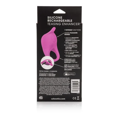 Silicone Rechargeable Teasing Enhancer - Adult Toys