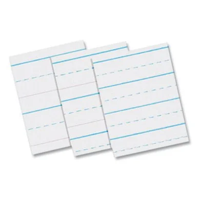 Pacon PAC2691 Multi-program Picture Story Paper, 30 Lb, 5/8" Long Rule, One-sided, 8.5 X 11, 500/pack
