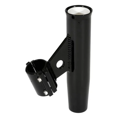 Lee's Tackle RA5004BK Lee's Clamp-on Rod Holder - Black Aluminum - Vertical Mount - Fits 1.900" O.d. Pipe