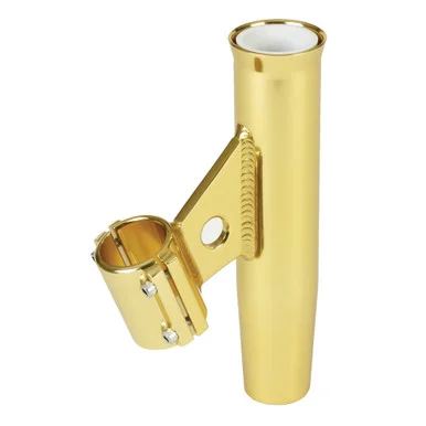 Lee's Tackle RA5004GL Lee's Clamp-on Rod Holder - Gold Aluminum - Vertical Mount - Fits 1.900" O.d. Pipe