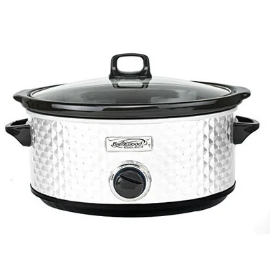 Brentwood Appliances SC-157W Bs Slow Cooker Quilted 7qt Wht