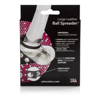 Large Leather Ball Spreader - Adult Toys