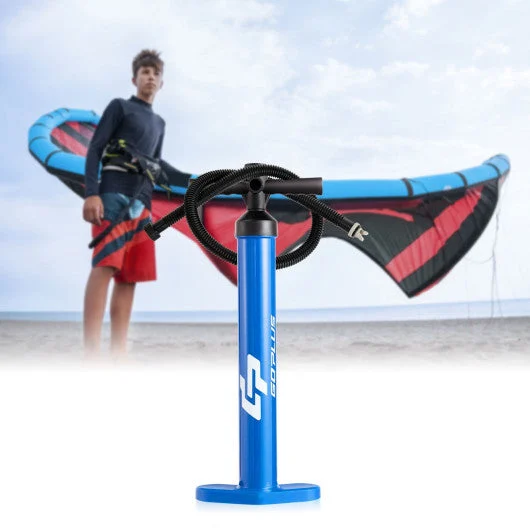 COSTWAY Double Action Manual Inflation SUP Hand Pump With Gauge