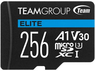 Team Group Inc TEAUSDX256GIV30A103 Elite A1 MicroSDXC Card 256GB With Adapter