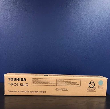 Toshiba Original Toner Cartridge - Cyan (tfc415uc)