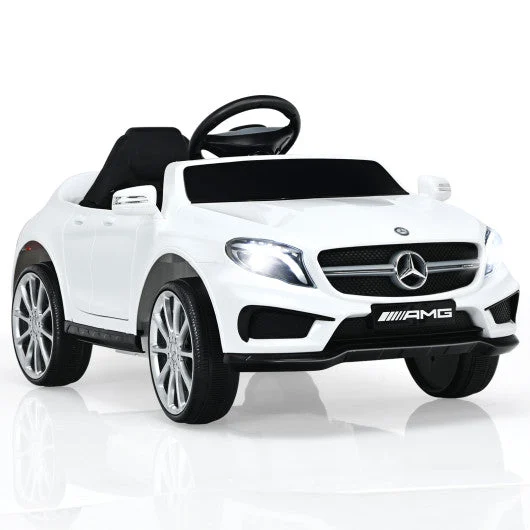 COSTWAY 12V Electric Kids Ride on Car With Remote Control-White