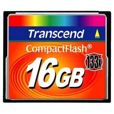 Transcend 16GB CompactFlash (CF) Card - 133x (TS16GCF133)