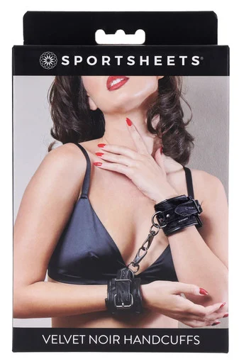 Velvet Noir Handcuffs - Adult Toys
