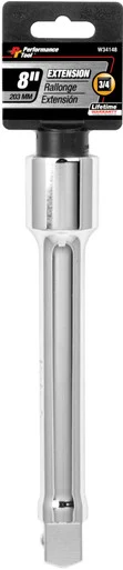 Wilmar W34148 Chrome Extension, 3/4" Drive, 8" Long