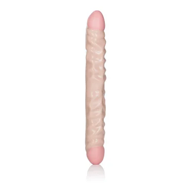 Ivory Duo 12 Inches Veined Double Dong - Adult Toys
