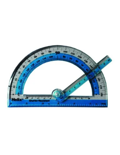 Helix See-through Protractor - Transparent - Assorted (x60009)