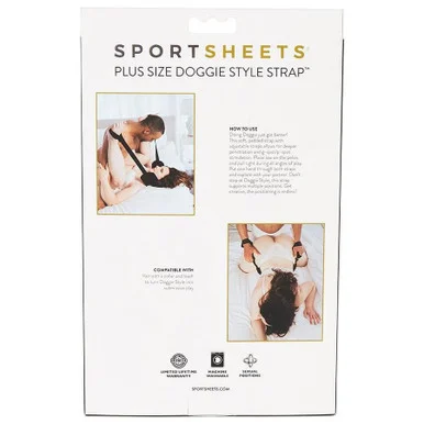 Doggie Style Strap - Plus Size - Black